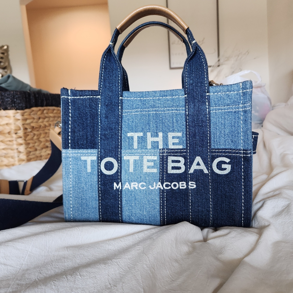 Marc Jacobs Blue Denim Tote Bag